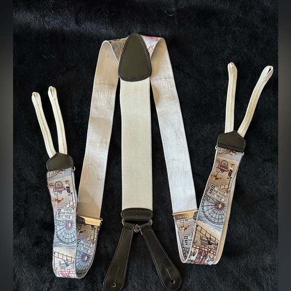 Trafalgar Silk Suspenders. Limited Edition and Gently Used - Picture 2 of 11